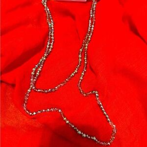 LOFT silver bead necklace
